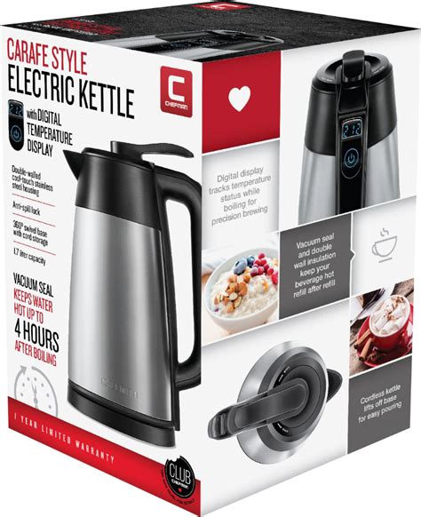 chefman electric precision kettle box|chefman electric kettle user guide.